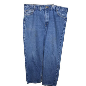 Carhartt Mens Blue Jeans 44x32 Traditional Fit B180 DST Read